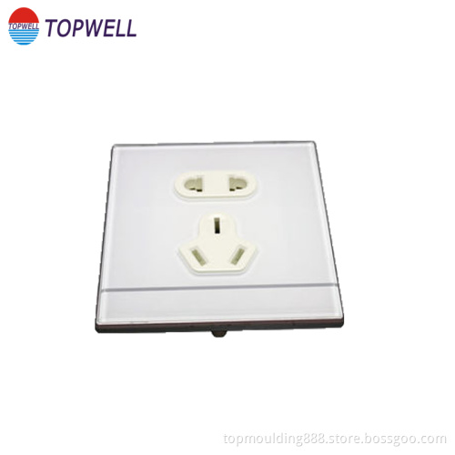 Socket cover plastic injection part